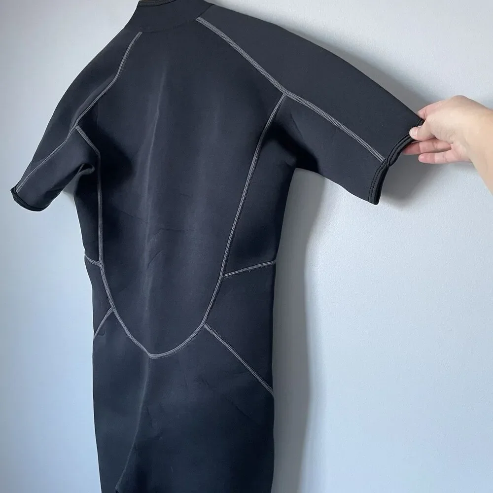 Seaskin 3mm Shorty Wetsuit Black Surfing Swimming Atheltic Unisex Size Medium